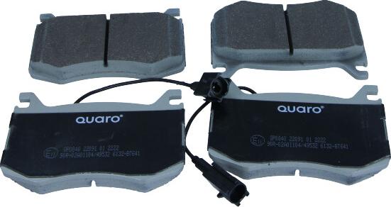 QUARO QP0840 - Тормозные колодки, дисковые, комплект onlydrive.pro