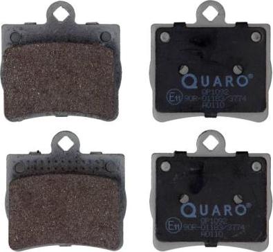 QUARO QP1092 - Brake Pad Set, disc brake onlydrive.pro