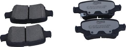 QUARO QP1127C - Brake Pad Set, disc brake onlydrive.pro