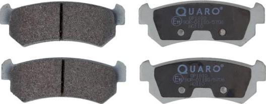 QUARO QP1810 - Brake Pad Set, disc brake onlydrive.pro