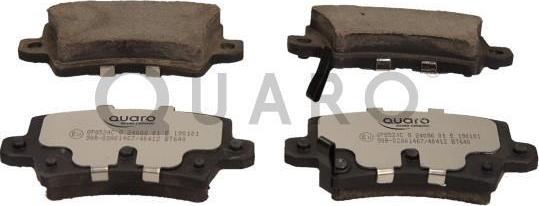 QUARO QP8524C - Brake Pad Set, disc brake onlydrive.pro