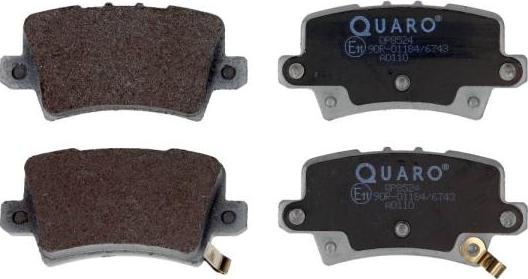 QUARO QP8524 - Brake Pad Set, disc brake onlydrive.pro