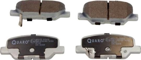 QUARO QP3175 - Тормозные колодки, дисковые, комплект onlydrive.pro