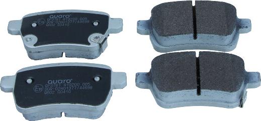 QUARO QP3781 - Brake Pad Set, disc brake onlydrive.pro