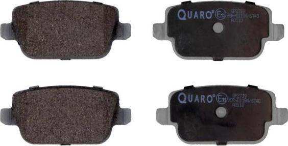 QUARO QP2719 - Тормозные колодки, дисковые, комплект onlydrive.pro