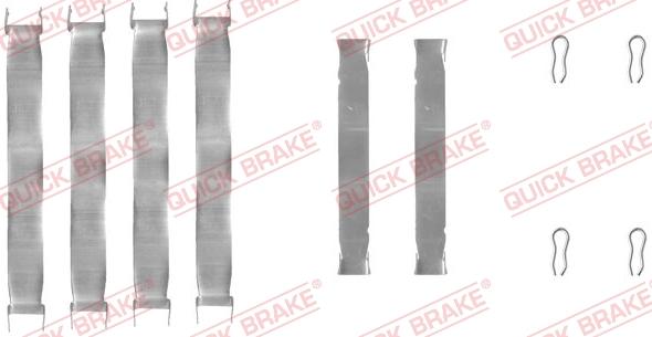 QUICK BRAKE 109-0937 - Комплектующие для колодок дискового тормоза onlydrive.pro