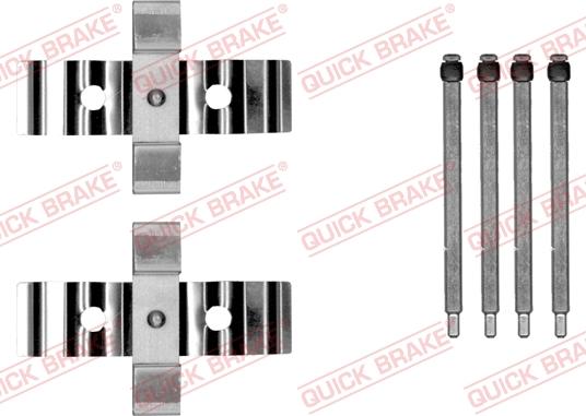 QUICK BRAKE 1090054 - Piederumu komplekts, Disku bremžu uzlikas onlydrive.pro