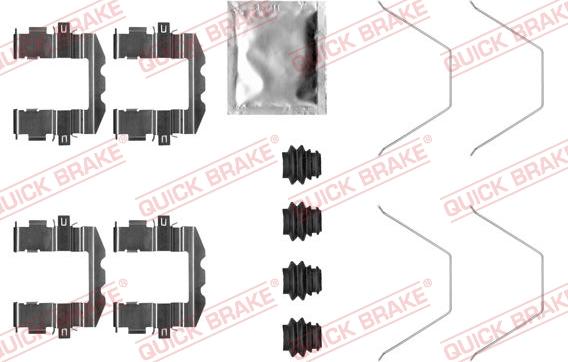 QUICK BRAKE 1090057 - Lisakomplekt, ketaspiduriklotsid onlydrive.pro