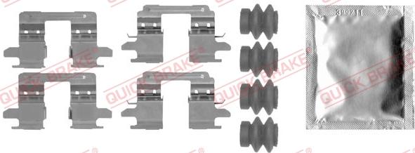 QUICK BRAKE 109-0005 - Priedų komplektas, diskinių stabdžių trinkelės onlydrive.pro