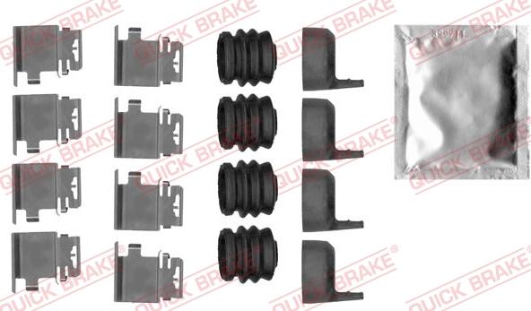 QUICK BRAKE 1090036 - Piederumu komplekts, Disku bremžu uzlikas onlydrive.pro