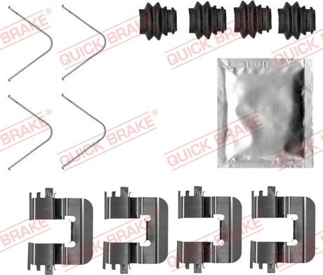 QUICK BRAKE 1090033 - Priedų komplektas, diskinių stabdžių trinkelės onlydrive.pro