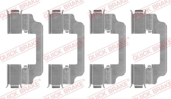 QUICK BRAKE 109-0154 - Piederumu komplekts, Disku bremžu uzlikas onlydrive.pro