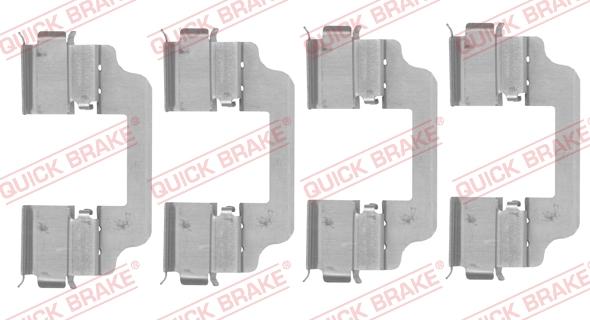 QUICK BRAKE 109-0153 - Piederumu komplekts, Disku bremžu uzlikas onlydrive.pro