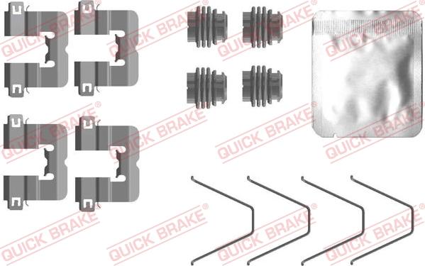 QUICK BRAKE 1090114 - Accessory Kit for disc brake Pads onlydrive.pro