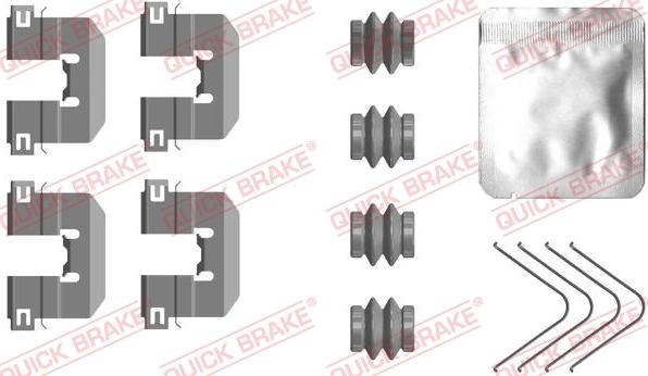 QUICK BRAKE 1090117 - Lisakomplekt, ketaspiduriklotsid onlydrive.pro