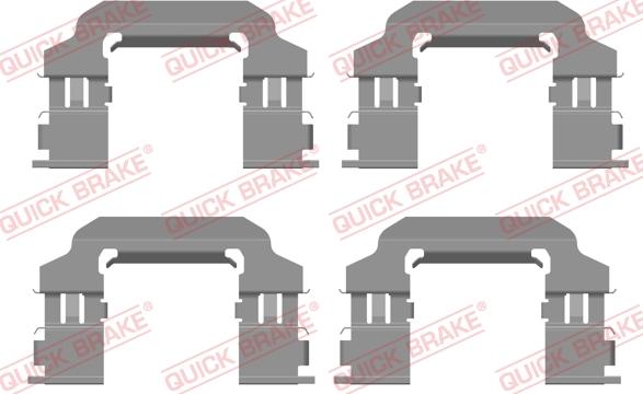 QUICK BRAKE 109-0138 - Accessory Kit for disc brake Pads onlydrive.pro