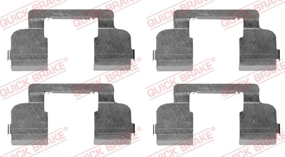 QUICK BRAKE 1091698 - Piederumu komplekts, Disku bremžu uzlikas onlydrive.pro