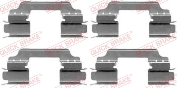 QUICK BRAKE 109-1649 - Accessory Kit for disc brake Pads onlydrive.pro