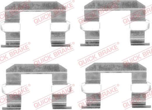 QUICK BRAKE 1091645 - Accessory Kit for disc brake Pads onlydrive.pro