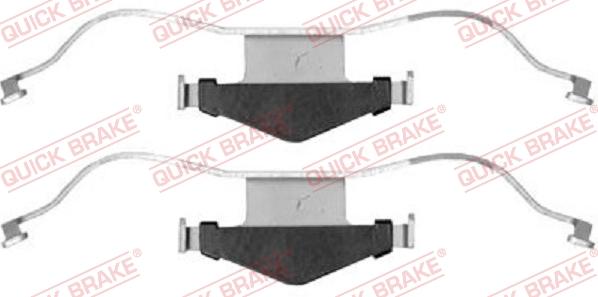 QUICK BRAKE 109-1659 - Piederumu komplekts, Disku bremžu uzlikas onlydrive.pro