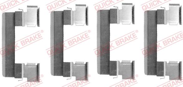 QUICK BRAKE 109-1655 - Accessory Kit for disc brake Pads onlydrive.pro