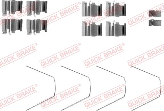 QUICK BRAKE 1091651 - Accessory Kit for disc brake Pads onlydrive.pro