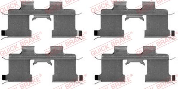 QUICK BRAKE 1091667 - Accessory Kit for disc brake Pads onlydrive.pro