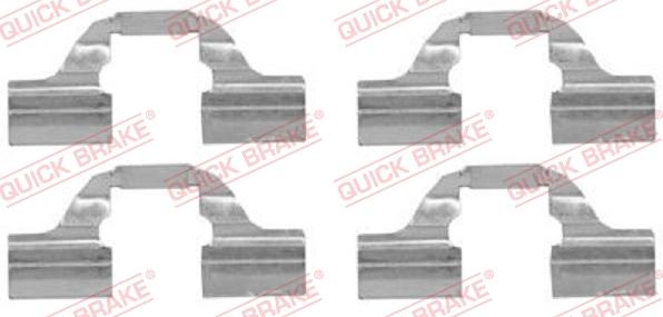 QUICK BRAKE 1091684 - Tarvikesarja, jarrupala onlydrive.pro