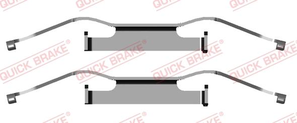 QUICK BRAKE 1091680 - Piederumu komplekts, Disku bremžu uzlikas onlydrive.pro