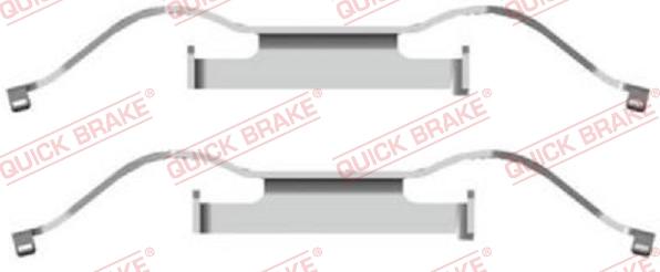 QUICK BRAKE 1091681 - Комплектующие для колодок дискового тормоза onlydrive.pro