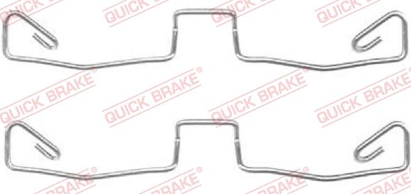 QUICK BRAKE 1091633 - Piederumu komplekts, Disku bremžu uzlikas onlydrive.pro