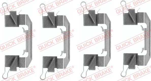 QUICK BRAKE 1091626 - Accessory Kit for disc brake Pads onlydrive.pro