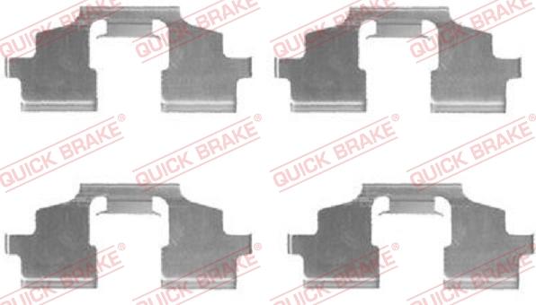 QUICK BRAKE 1091675 - Accessory Kit for disc brake Pads onlydrive.pro