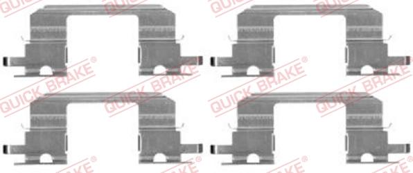 QUICK BRAKE 1091672 - Tarvikesarja, jarrupala onlydrive.pro