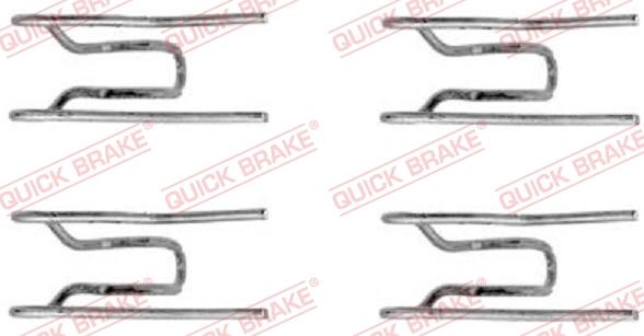 QUICK BRAKE 1091152 - Piederumu komplekts, Disku bremžu uzlikas onlydrive.pro