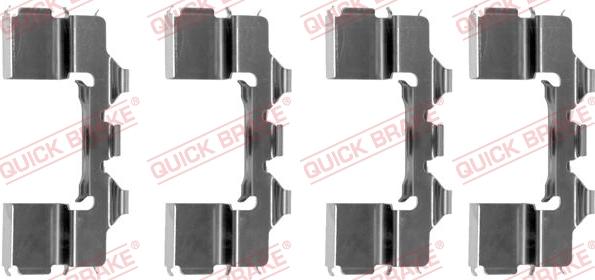 QUICK BRAKE 1091104 - Accessory Kit for disc brake Pads onlydrive.pro