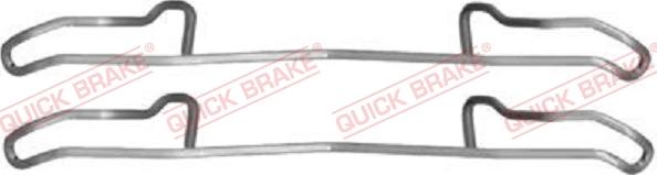 QUICK BRAKE 1091100 - Lisakomplekt, ketaspiduriklotsid onlydrive.pro