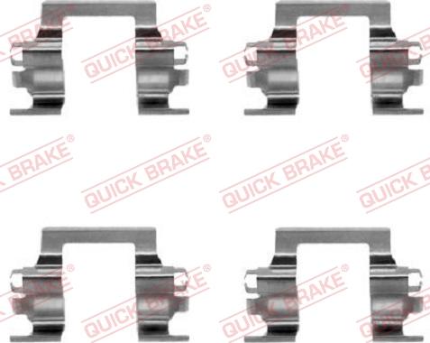 QUICK BRAKE 1091117 - Accessory Kit for disc brake Pads onlydrive.pro