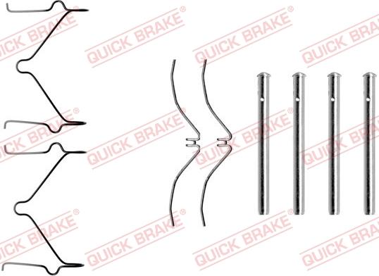 QUICK BRAKE 1091126 - Lisakomplekt, ketaspiduriklotsid onlydrive.pro