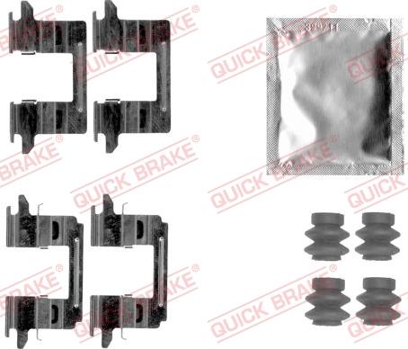 QUICK BRAKE 1091841 - Piederumu komplekts, Disku bremžu uzlikas onlydrive.pro