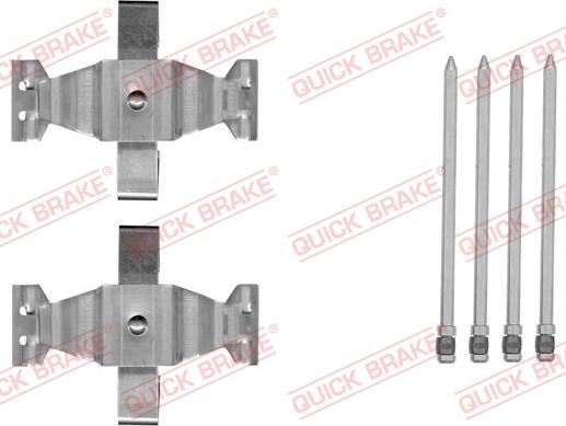 QUICK BRAKE 1091804 - Piederumu komplekts, Disku bremžu uzlikas onlydrive.pro