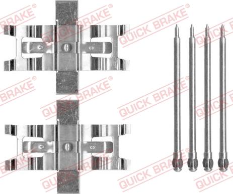 QUICK BRAKE 1091805 - Piederumu komplekts, Disku bremžu uzlikas onlydrive.pro