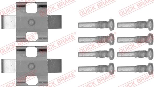 QUICK BRAKE 1091802 - Piederumu komplekts, Disku bremžu uzlikas onlydrive.pro