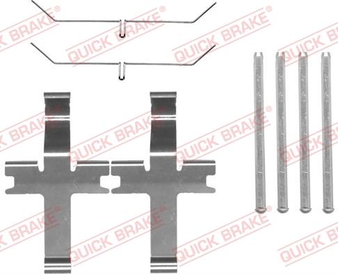 QUICK BRAKE 1091819 - Комплектующие для колодок дискового тормоза onlydrive.pro