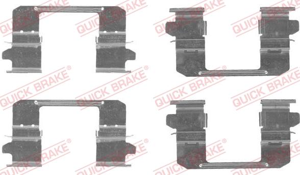 QUICK BRAKE 1091834 - Piederumu komplekts, Disku bremžu uzlikas onlydrive.pro