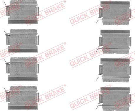 QUICK BRAKE 1091820 - Комплектующие для колодок дискового тормоза onlydrive.pro