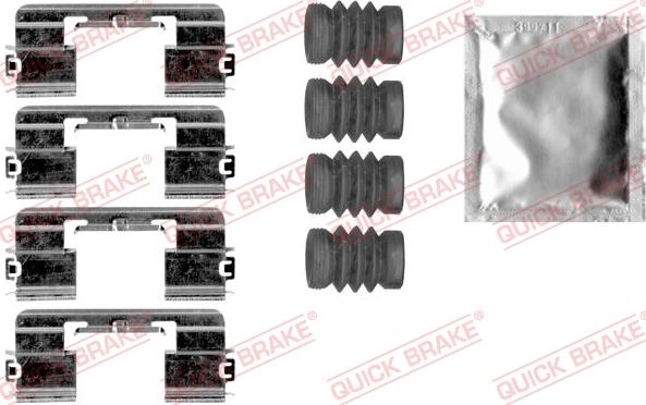 QUICK BRAKE 1091875 - Tarvikesarja, jarrupala onlydrive.pro