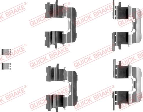 QUICK BRAKE 1091290 - Accessory Kit for disc brake Pads onlydrive.pro