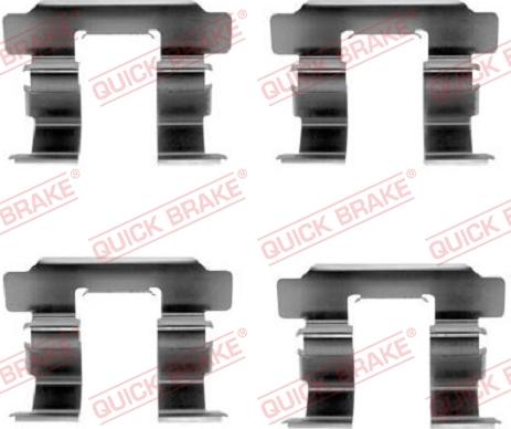 QUICK BRAKE 109-1251 - Accessory Kit for disc brake Pads onlydrive.pro