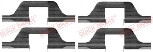 QUICK BRAKE 1091263 - Lisakomplekt, ketaspiduriklotsid onlydrive.pro